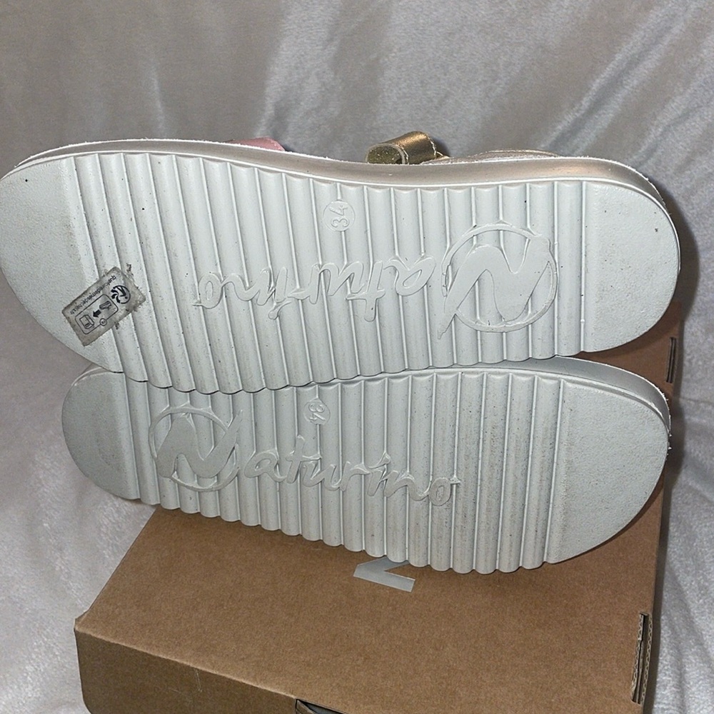 NATURINO SUMATRA Leather sandals in Pink - Picture 15 of 16